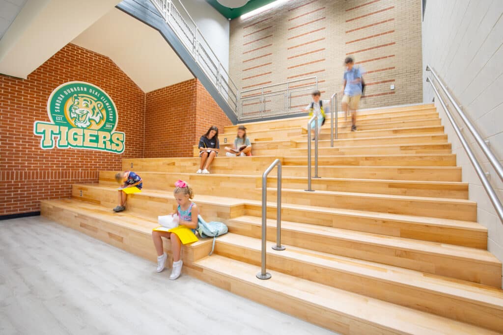 Sandra Dunagan Deal Elementary School stairs